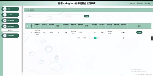 基于Spring Boot的母婴服务管理系统设计与实现